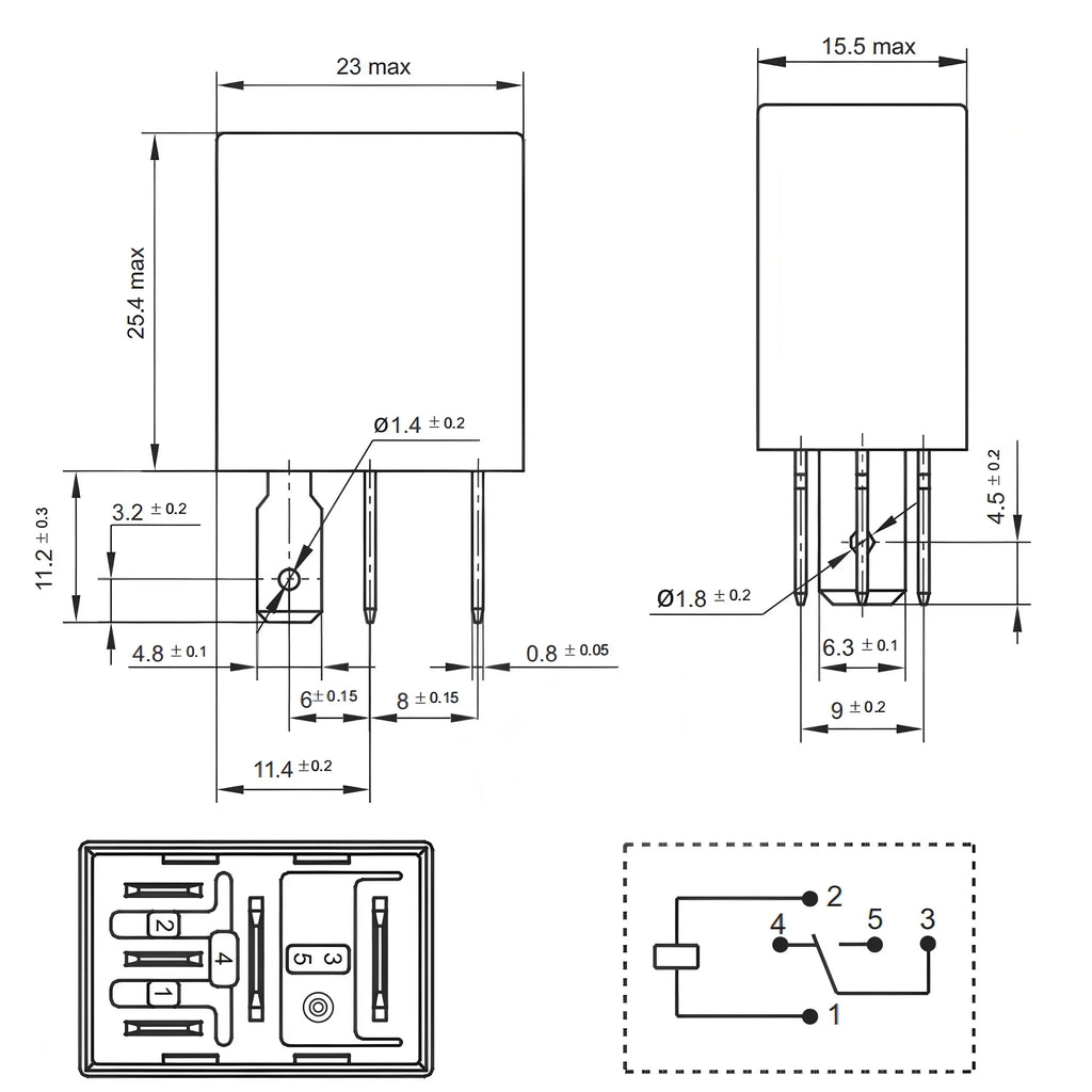 Brand new original HFV6-G 12-HT-R (265)/HFV6 012H-TR (265) 4-pin 12V20/30A automotive relay