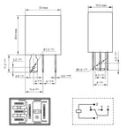 Brand new original HFV6-G 12-HT-R (265)/HFV6 012H-TR (265) 4-pin 12V20/30A automotive relay