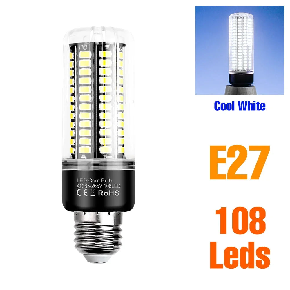 30W LED Indoor Corn Bulb E27/E26 Ceiling Lamp Bulbs E14 Spotlight B22 Living Room Bedroom Kitchen Washroom 220V Home Lighting