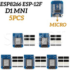 1-10PCS WeMos D1 Mini TYPE-C/Micro USB ESP8266 ESP-12F CH340G V2 Module WiFi D1 Mini Development Board 3.3V With Pin For Arduino