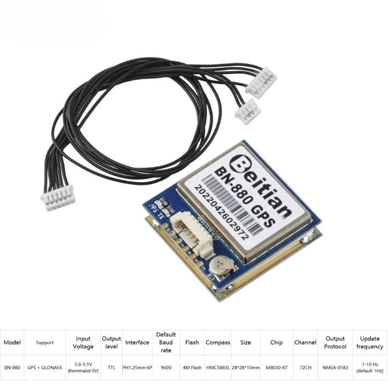 Beitian GPS Module M8 Chip BN-180 BN-220 BN-280 BN-880 BN-440 BN-282B BN-280B GLONASS with Antenna for Pixhawk Flight Controller