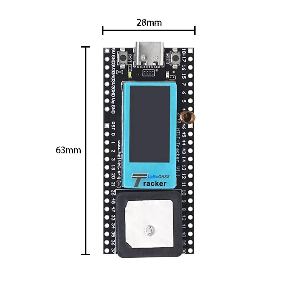Heltec Wireless Tracker Meshcore ESP32-S3FN8 Development kit SX1262 Wi-Fi Bluetooth LoRa Compatible with Arduino GPS UC6580