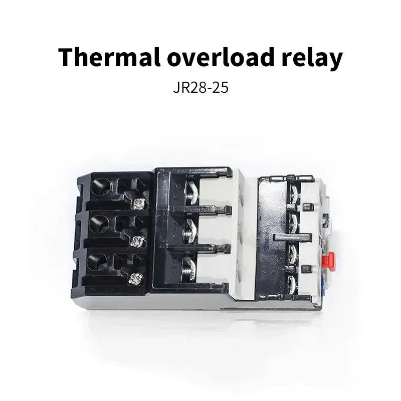 JR28-25 Thermal Overload Relay LR2 D13 Adjustable Thermal Relay Electric Relays 1A 1.6A 2.5A 4A 6A 8A 10A 13A 18A 25A