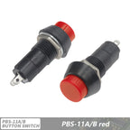 PBS-11A 12mm self-locking Plastic Push Button Switch Latching Switchs 1A 250V AC 2PIN PBS-11B