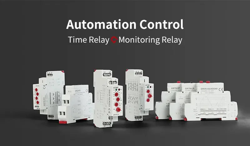 GEYA Delay Time Relay Electronic Type 10A AC230V OR AC/DC24V-240V Time Relay 24V 220V GRT6-A/B