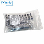 130PCS SMD Aluminum Electrolytic Capacitor Kit 1UF-220UF 13 Values Set of Capacitors Assorted Pack 10V 16V 25V 50V 1UF 10UF 47UF