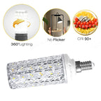 E14 E27 Led Corn Bulb 24W 30W 40W 50W Lamp Chandelier Decorative Living Light SMD5730 Chip Small Warm Replace Halogen Home Room