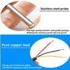 1PCS DS1820 Stainless Steel Package Waterproof DS18b20 Temperature Probe Temperature Sensor 18B20 5M