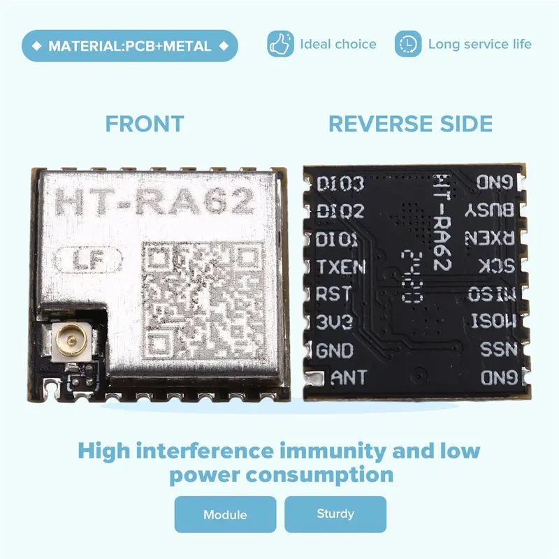 Leading-4X HT-RA62 Lora Series Module SX1262 Secondary Development Supports Lorawan Protocol 433-510Mhz