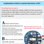 3V-30V Touch Control Switch Module Bistable Latching LED Touch Sensor Solder Wire Type