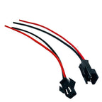 10 Pairs JST SM Series 2.5mm Pitch 2-Pin Battery Connector Plug Male & Female Pre-Crimped 200mm Wire Harness Assembly