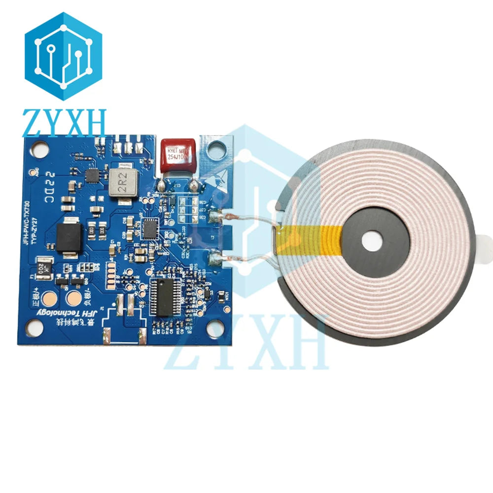 20W 22W Car Wireless Charging Mobile Phone Wireless Charger Module with Three Coil Transmission End 24V 12V Wide Voltage