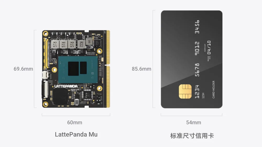 LattePanda Mu Latte Panda Micro x86 Computing Module N100 Processor 8G Memory 64G Storage