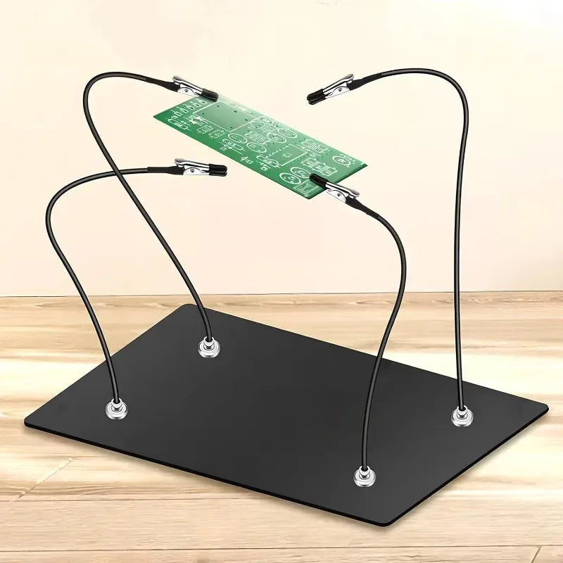 DIY Flexible Magnetic Alligator Clips Kitchen Menu Photo Display Stand Base Holder Note Card Clamps Electric Test Crocodile Clip