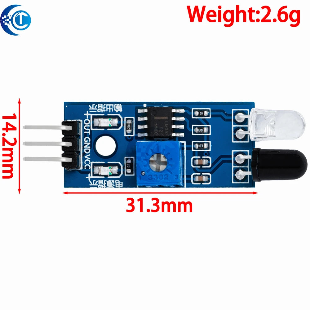 1PCS   IR Infrared Obstacle Avoidance Sensor Module for Arduino Smart Car Robot 3-wire Reflective Photoelectric New