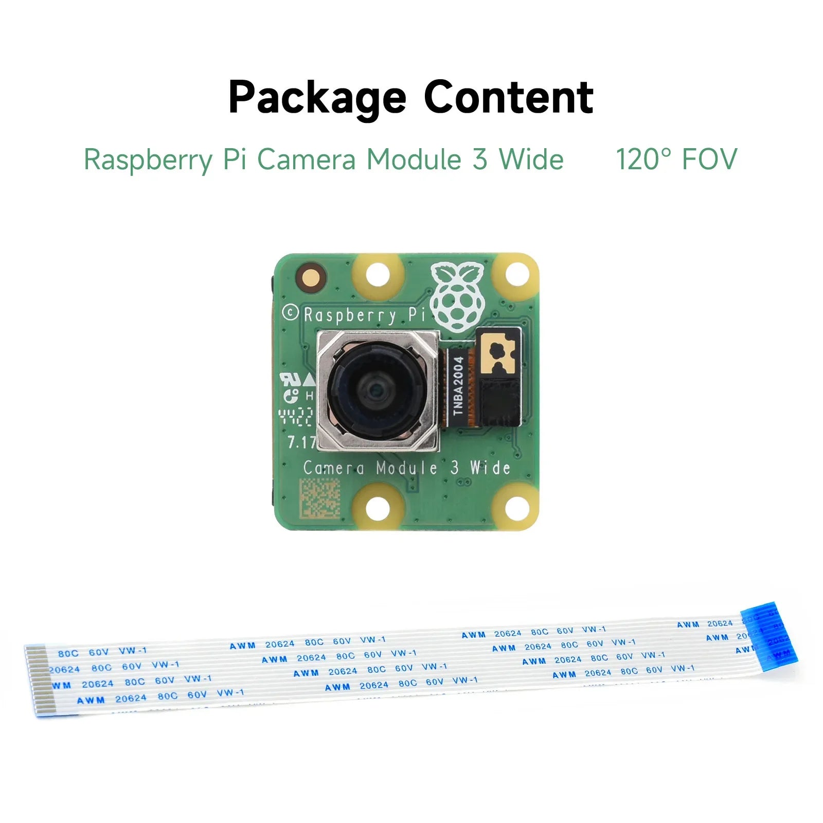 Raspberry Pi Camera Module 3 Official Auto-Camera Module 12MP High Resolution IMX708 75°/120° IR/FOV