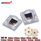 1W 3W High Power 3535 LED Chip IR 1000nm 1050nm1200nm1300nm 1500nm 1600nm Infrared FarRed Diode Lamp for DIY Night Vision Camera