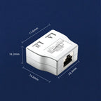 RJ45 Coupler 1 to 2 Ways Splitter Connector Adapter Ethernet Modular Plug Shielded Box RJ 45 Female Extender Internet Connection