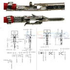 100pcs Micro-Fit MX3.0 43025 43020 3.0mm Male To Female Double Terminal Crimped 1007 20AWG 200MM 300MM 500MM Wire Cable Harness