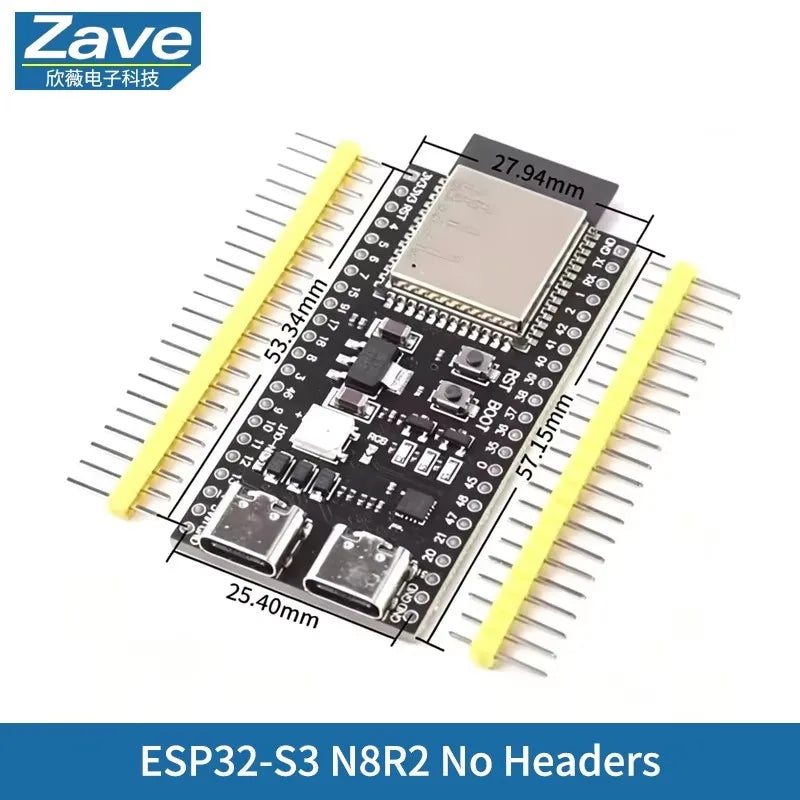 ESP32-S3 ESP32 Development Board WiFi Bluetooth Dual Core ESP-WROOM-32 USB Type-C CP2102 CH340 Compatible Arduino IoT DIY Module