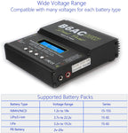IMAX B6AC 80W 6A Lipo Battery Balance Charger LCD Display Discharger For RC Model Li-ion LiFe Nimh Nicd PB Lipo Battery Charging