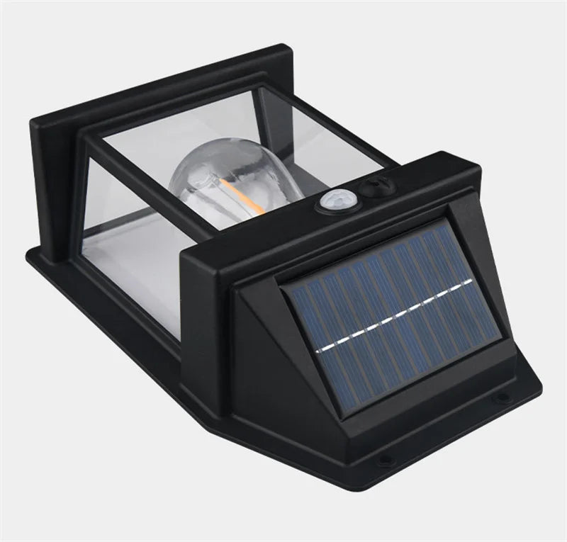 Solar Wall Lights Outdoor Tungsten Waterproof Wireless Motion Sensor Security Lamps Dusk to Dawn Lighting for Garden 1~8PCS 2026