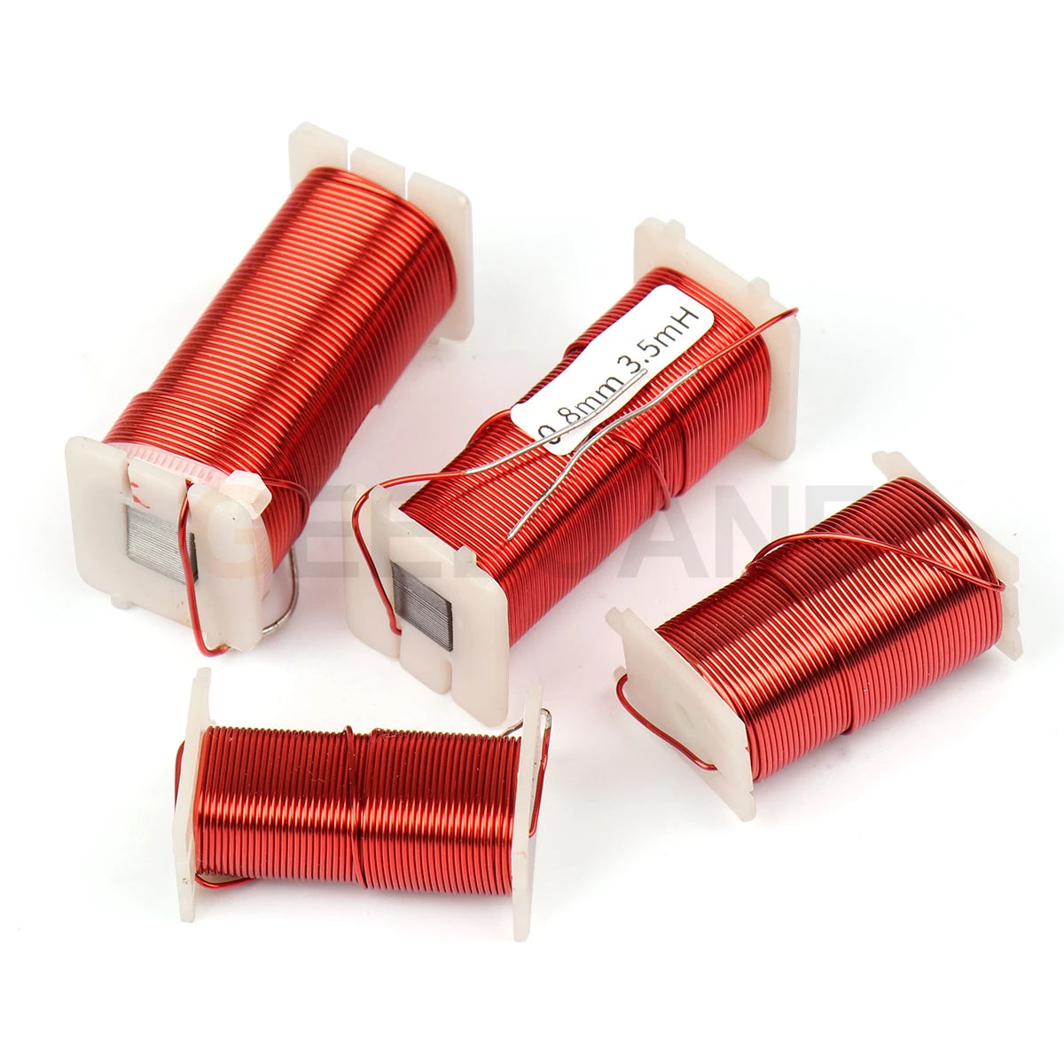 GEELOANE 0.8/1.0/1.5/1.6mm Iron Core 4N Oxygen-Free Coppe Inductor Sheet Cored Copper Coil Inductors Frequency Divider 0.2-8.0MH