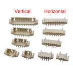 50/100Pcs JST 1.25mm 2P 3P 4P 5P 6P 7P 8P 9P 10P 12PIN SMD Horizontal Vertical Male Plug Connector Pin Header Socket JST 1.25