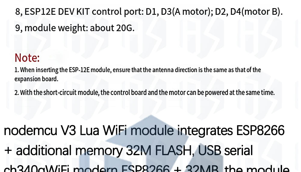 1PCS NodeMCU Motor Shield Board L293D for ESP-12E from ESP8266 esp 12E kit diy rc toy wifi rc smart car remote contro