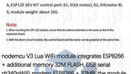 1PCS NodeMCU Motor Shield Board L293D for ESP-12E from ESP8266 esp 12E kit diy rc toy wifi rc smart car remote contro