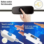 1-5M 5V USB LED Cabinet Light 320LEDs/M LED COB Strip Light Touch Sensor Dimmable Flexible Tape for DIY Backlight Decor Lighting