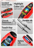 ANENG ST170 Clamp Meter Digital Multimeter Tester 500A AC Current AC/DC Voltage+B18 Highlight Voltage Tester Pen Electrician Set