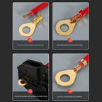 150Pcs M3/M4/M5/M6/M8/M10 Ring-Terminal Wire Quick Connector Terminal Brass Crimp Terminal Assorted Kit
