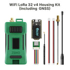 Heltec V4 WIFI Lora 32 Meshtastic GPS package ESP32-S3 SX1262 Dev-Board Kit Case Green Antenna GPS Module Installable Meshcore