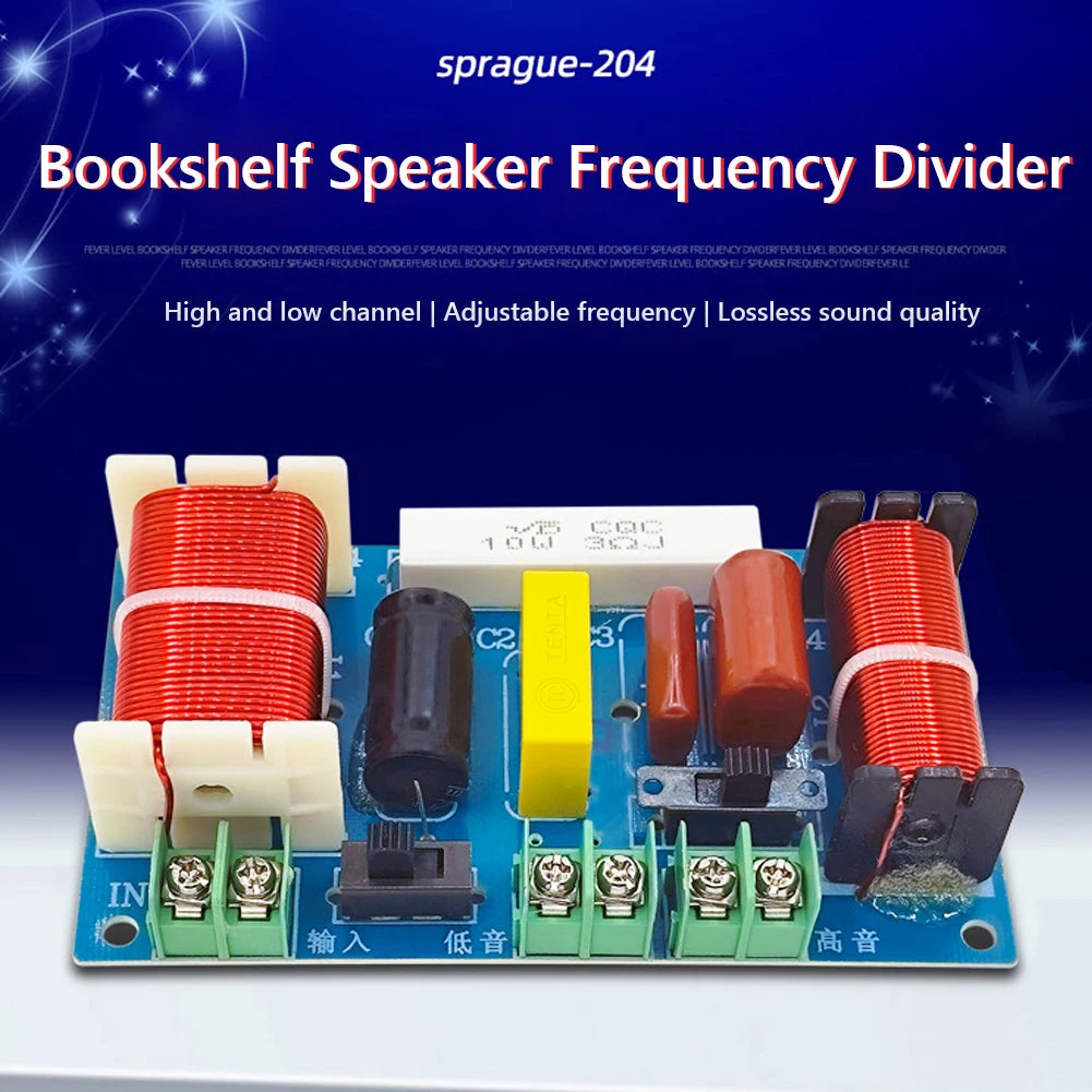 2-Way 250W 2500-3000Hz Frequency Divider DIY Speaker Filter Circuit Home Theater HiFi Stereo Audio Crossover Filters Modificatio