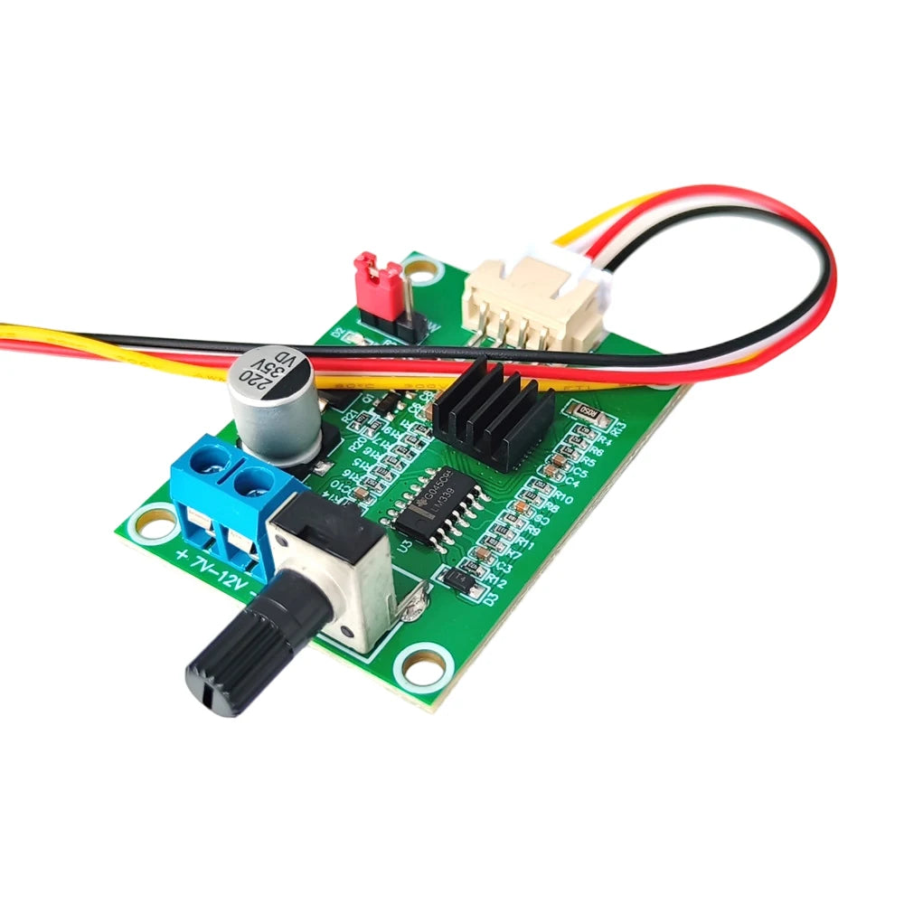 DC7-12V BLDC PWM Hall Motor Speed Controller Module 3/4 Wire Brushless Motor Driver Board Governor Volt Current Protection Board