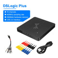 DSLogic U2Basic / DSLogic Plus 16CH Logic Analyzer USB 2.0 100MHz Sampling Rate 64Mbits Hardware Memory Debugging