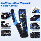 Natalink RJ45 Crimp Tool Kit Ethernet Network UTP/STP cable Pliers RJ45 RJ11/12 Connector Cat7/6a/6/5e/5 Crimper Cutter Stripper