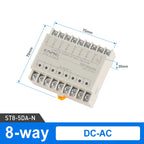 Optically Isolated Multi-Circuit Solid State Relay Module 24V DC Control DC DIN-Rail Module 220V AC PLC Output Amplifier Control