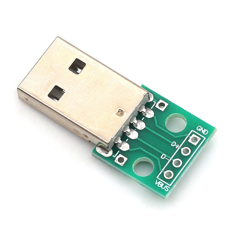 Micro Mini USB USB A Male USB 2.0 3.0 A Female USB B Connector Interface to 2.54mm DIP PCB Converter Adapter Breakout Board