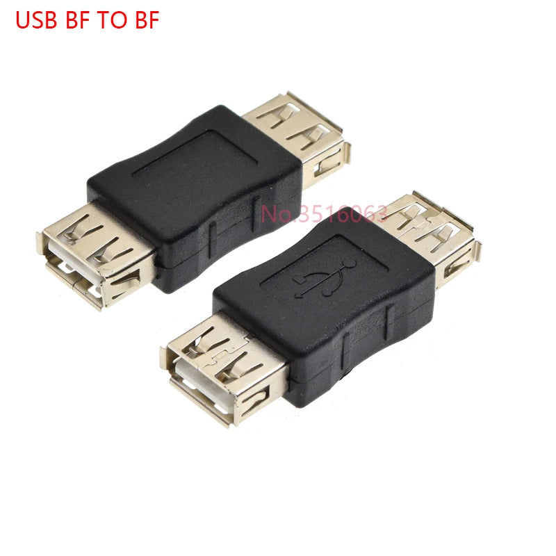 1/2/5PCS USB2.0 A Male & A Female to B Female Printer Print Converter Adapter Connector USB 2.0 Port Retail wholesale USB 2.0