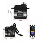 70kg Digital Servos Large Torque Magnetic Induct 8.4v Brushless Motor IP68 Steel Helical Gear For 1/8 1/10 Remote RC Car Robot
