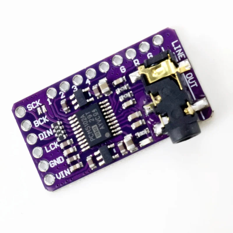 Interface I2S PCM5102A DAC Decoder GY-PCM5102 I2S Player Module For Raspberry Pi PHAT Format Board Digital PCM5102 Audio Board