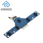 5 Way Infrared Tracing Sensor Module Obstacle Avoidance Patrol Line Detection Module 5 Functions High Sensitivity