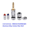 1Set Hi-End 2.5mm 3.5mm 4.4mm Audio Plug +Splitter+Slider+MMCX 0.78 QDC IE900 N5005 A2DC Upgrade Earphone Wire Aluminum Alloy