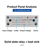 10A 25A 40A 60A 80A 100A Single Phase Slim SSR Solid State Relay With Heat Sink Industrial Relay DIN Rail Mount