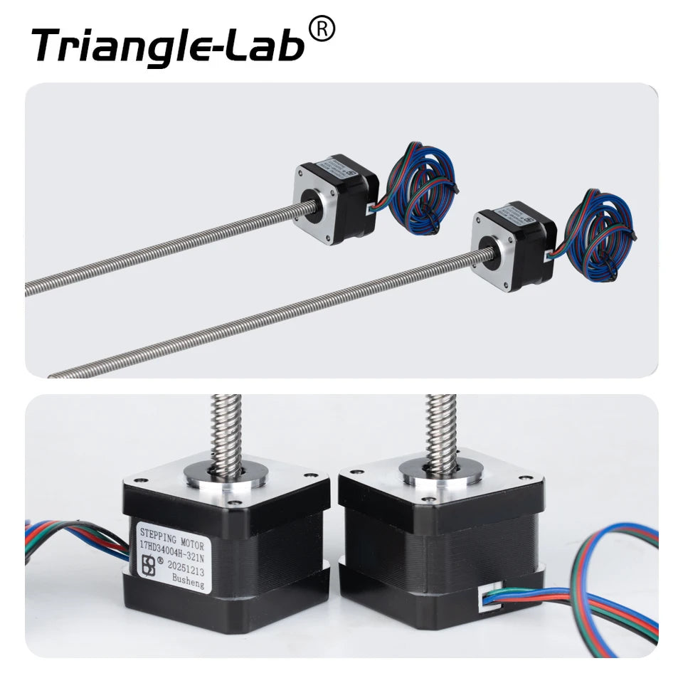Trianglelab New ALL Motor Kit All Motor Solutions Nema17 Leadscrew Stepper Motors for 3D Printing Prusa I3 MK3 MK3s Bear