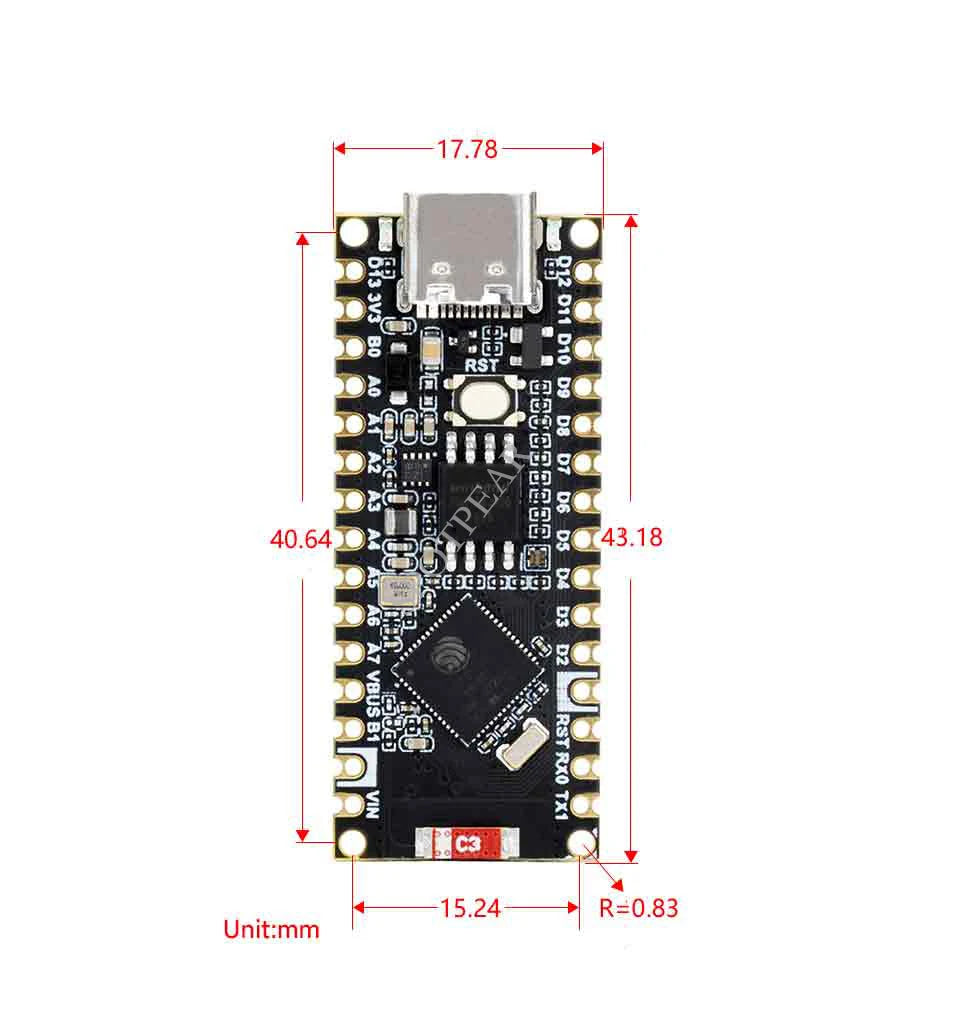 ESP32-S3 Nano ESP32-S3R8 board Band 2.4GHz Wi-Fi and Bluetooth  Internet of Things MicroPython compatible with Arduino Nano