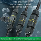 IP68 Waterproof Joint Wire Quick Connection Connector 2 3 4 Pin Solderless LED Lamp Electric Wiring Outdoor Rainproof Terminal