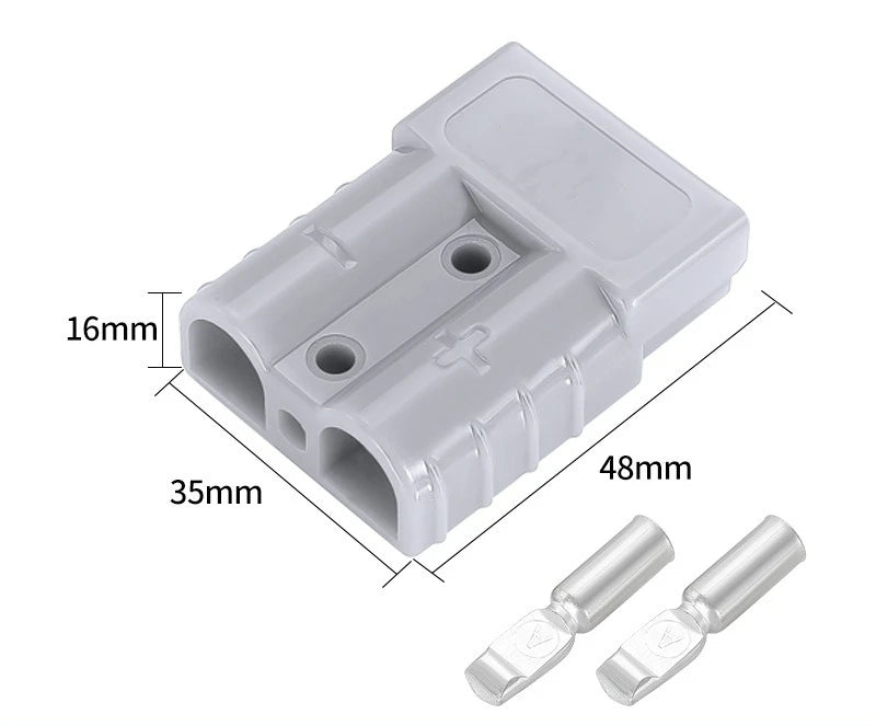 For Anderson Style Plug Connectors Adapter 50A DC for Power Tool Charger Battery Car RV Solar Panel Electronic Power Accessories